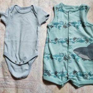 0-3 month baby boy clothes (18 pieces)